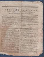 NOUVELLES POLITIQUES 20 11 1792 - PARME MODENE - MARTINIQUE - RATISBONNE - LUXEMBOURG - BRABANT - TABAGO - BERGZBON ... - Zeitungen - Vor 1800