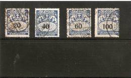 DANTZIG  Timbres  Taxe  N 27/29/31/32  Oblitere - Postage Due