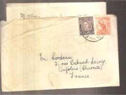 Enveloppe & Document 1949 - Cartas & Documentos