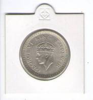 INDIA   -  British   1942  GEORGE  VI   1 RUPEE Silver Coin - India