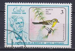 Cuba 1986 Mi. 2997    3 C Juan Cristobal Gundlach, Ornithologe & Bird Vogel Oiseau Kuba-Waldsänger - Used Stamps