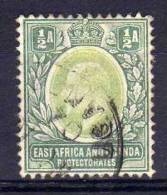 East Africa & Uganda Protectorates - 1904 - ½ Anna Definitive (Wmk Crown CA) - Used - Protectorados De África Oriental Y Uganda