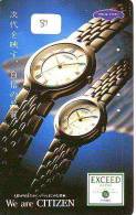 Télécarte Japan MONTRE - Armbanduhr  Wrist Watch - HORLOGE  (81) Citizen - Werbung