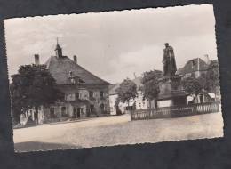 CPSM - PHALSBOURG - L'Hôtel De Ville Et Le Monument Du Maréchal Mouton - 1955 - Phalsbourg