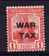 Trinidad & Tobago - 1917 - 1d War Tax - MH - Trinidad & Tobago (...-1961)