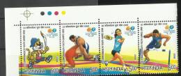 INDIA, 2008, III Commomwealth Games, Setenant Set, 4 V, With Traffic Lights Top Left, MNH, (**) - Neufs