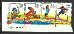 INDIA, 2008, III Commomwealth Games, Setenant Set, 4 V, With Traffic Lights Bottom Left, MNH, (**) - Neufs