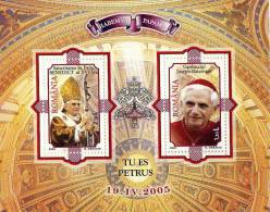 Romania / S/S / Religion / Pope Benedict / Cardinal Joseph Ratzinger - Gebruikt