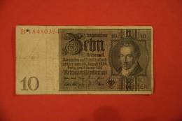 Billet De 10 Reichsmark De 1929 - 10 Mark