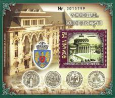 Romania / S/S / City Hall Of Bucurest - Used Stamps