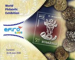 Romania / S/S / Philately World Exhibition Efiro 2008 - Ongebruikt