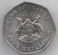 UGANDA 5 SHILLINGS 1987 - Oeganda