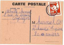 LSAU5 - FRANCE POSTE ENFANTINE COQ ROUGE SUR CARTE POSTALE - Zonder Classificatie