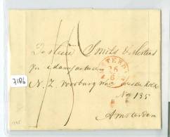 HANDGESCHREVEN BRIEF UIT 1845 Van VIANEN Naar AMSTERDAM (7186) - ...-1852 Prephilately