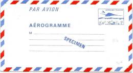 LSAU5 - FRANCE AEROGRAMME "SPECIMEN" DES COURS D'INSTRUCTION CONCORDE 3f10 - Specimen