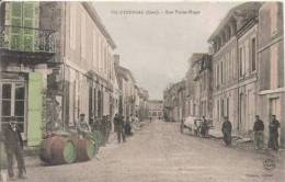 VIC FEZENSAC GERS  RUE VICTOR HUGO (ATTELAGE DE BOEUFS ET BELLE ANIMATION) - Vic-Fezensac