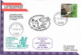 0636. Carta Aerea WIEN (austria) 1993. Luftschiffpost Dirigible - Brieven En Documenten