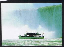 RB 916 - 1985 Postcard - Maid Of The Mist Boat Tour - Niagara Falls Cancel Ontario Canada - 68c Rate To Basingstoke UK - Chutes Du Niagara