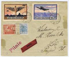 Poland Poznan 1921  Mi  I + II Vorläufer On Express Cover Signed At Front DG - Covers & Documents