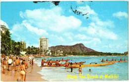 Along Tbe Beach At Waikiki - Honolulu