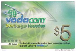 Tanzania, $5, Vodacom, GSM Recharge Voucher, 2 Scans. (04.04.2003) - Tansania