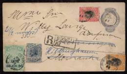 Brazil Brasilien 1900 MADRUGADA Registered Cover To Germany - Covers & Documents