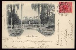 Brazil Brasilien 1901 MADRUGADA Postcard Sao Paulo JARDIM LUZ - Cartas & Documentos