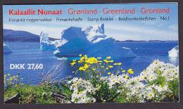 Greenland 1989 MH-MiNr. 1 Königin Queen Margrethe (Cz. Slania) Markenheftchen Booklet (2 Scans) MNH** - Markenheftchen