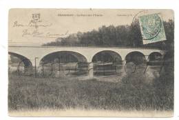 Champigny (89) : Le Pont Sur L'Yonne En 1905. - Champigny