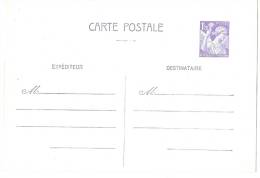 LSAU5 - FRANCE EP CP IRIS 1f20 VIOLET NEUVE - Standard Postcards & Stamped On Demand (before 1995)