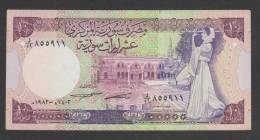 SYRIA ,SYRIE, 10 Syrian Pounds, 1982 ,No:101c,(0), VF. - Siria