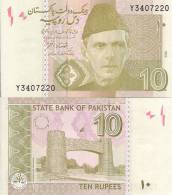 Pakistan P-45a, 10 Rupee,Mohammed Ali Jinnah /  Khyber Pass Peshawar - Pakistan