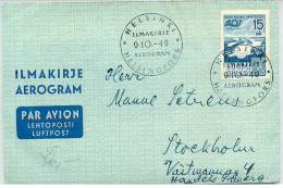 Finland Airmail 9-10-49 - Covers & Documents