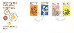 New Zealand 1972 Alpine Plants FDC - FDC