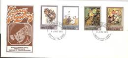 New Zealand 1973  Hodgkins Paintings FDC - FDC