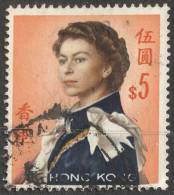 CHINA - HONG KONG -  Queen Elizabeth II. (5 $ Glatt ) - Wmk ?? - Usados