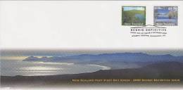 New Zealand 2000 Scenic 90c & $ 1.30 Definitives FDC - FDC