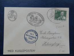 A2463     CP  1936   KUGLEPOSTEN - Briefe U. Dokumente