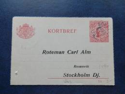 A2490   1912  KORTBREF - Postal Stationery