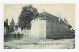 VILLEBLEVIN - Les Colonies Scolaires Du XIIè Arrondissement De Paris Transformés En Hôpital Militaire - Cachet Au Verso - Villeblevin