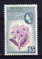 British Honduras - 1953 - $5 Dollar Definitive - MH - Honduras Britannico (...-1970)