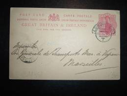 CP ENTIER 1P POUR LA FRANCE OBL. FE 5 00 LONDON - E.C  T - Lettres & Documents