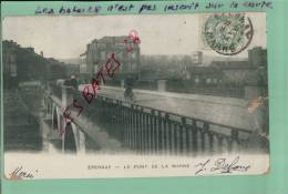 CPA 51, PRECURSEUR, EPERNAY, Le Pont De La Marne, Un Homme En Vélo, Scènes & Types,  Jan 2013-div 0308 - Esternay