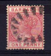 Barbados - 1882 - 1d Definitive (Watermark Crown CA) - Used - Barbades (...-1966)