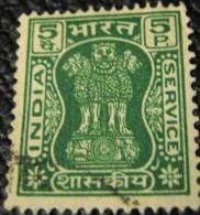 India 1968 Asokan Capital Service 5p - Used - Dienstzegels
