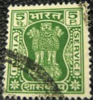 India 1968 Asokan Capital Service 5p - Used - Francobolli Di Servizio