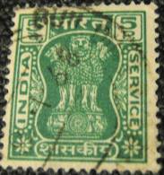 India 1968 Asokan Capital Service 5p - Used - Dienstzegels