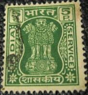 India 1968 Asokan Capital Service 5p - Used - Dienstmarken