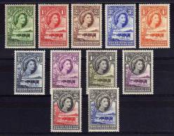 Bechuanaland - 1955/58 - Definitives (Part Set) - MH - 1885-1964 Protectoraat Van Bechuanaland