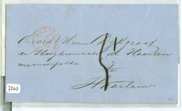 BRIEFOMSLAG Uit 1862 Uit AMSTERDAM Naar DE DIJKGRAAF TE HAARLEM  (7203) - Lettres & Documents